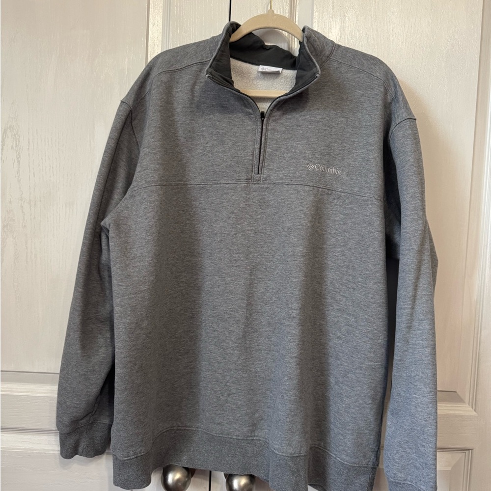 Columbia Men's Charcoal Zip-Up Sweater